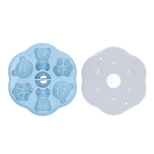 Molde de silicona para cubitos y pastel con tapa miniatura 5