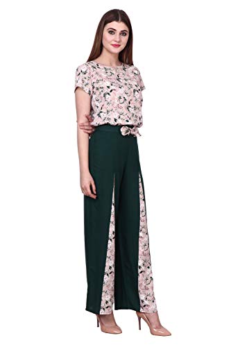 Image of POPWINGS Casual Bagru Printed Cotton Top and Skirt Set for Women || Pom Pom Top and Long Slit Skirt Set for Women || Two Piece Women Set for Summer
