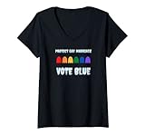 Photo Gallery donna proteggere gay matrimonio voto blu democratico arcobaleno lgbtq lgbt maglietta con collo a v Photo Gallery donna proteggere gay matrimonio voto blu democratico arcobaleno lgbtq lgbt maglietta con collo a v