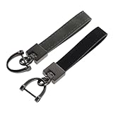 [HEALEEP] 2個男士汽车钥匙扣 防丢设计 合成皮革製 快適な手触り 自動車 家