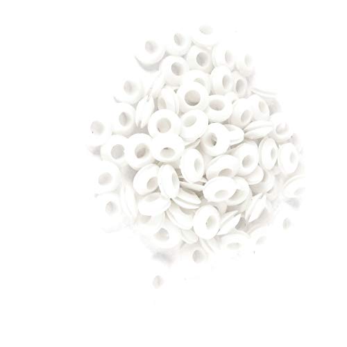 Aexit 100pcs 6mm Electrical Inner Diameter Rubber Wiring Grommets Ring Cables Cable Protector