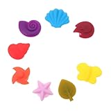 DECOMELODY 8 Stück Teiliges Silikon Weinglas Markierer Wiederverwendbare Trinkglas Kennzeichnung...