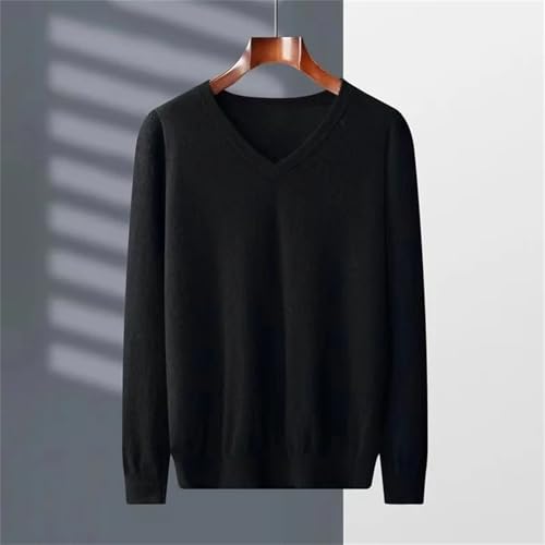 Business Leisure V Neck Knitted Pullover Sweater Mens Autumn Winter Warm Fashionable Comfortable4