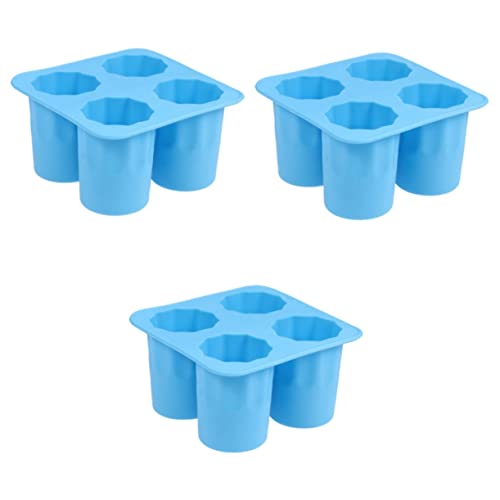 Molde de silicona para cubitos de hielo en forma de vaso 3 pcs miniatura 1