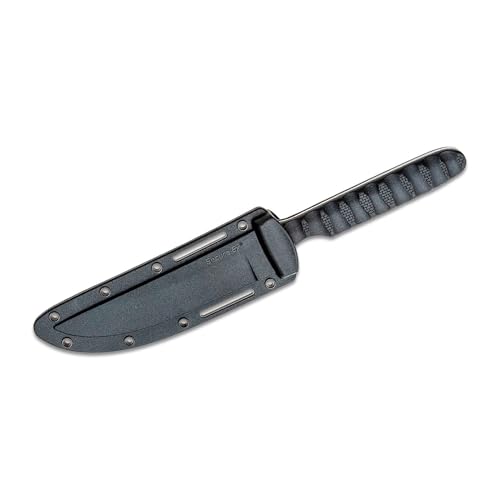 Cold Steel Faca de pescoço Bowie Spike durável e leve alemã 4116 de aço inoxidável 4116 com lâmina f