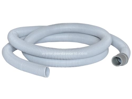 Image of PARDZWORLD 2-Meter Universal Drain Hose Extension Pipe for Front-Load Washing Machines & Dishwashers | Heavy-Duty Flexible Polypropylene Waste Water Pipe | Leak-Proof & Anti-Kink Design