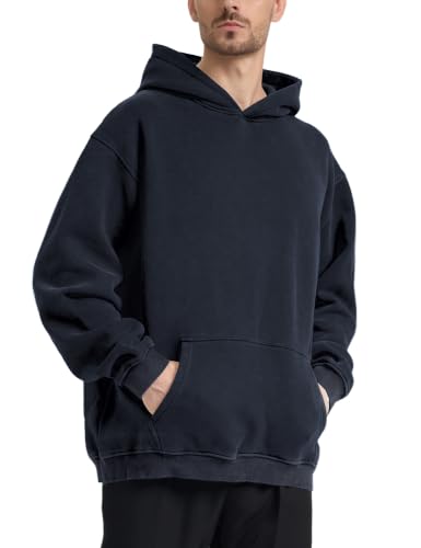 Image of Hatant Oversized Hoodie Sweatshirts for Men Couples Heavyweight Hoodies Pullover Vintage Mens Acid Wash Sweaters Clothes 2026