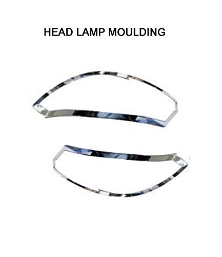 Image of BuBu Car Silver Plated Chrome Headlight Cover for Mahindra Marazzo All Model car