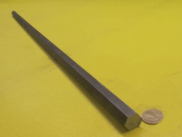 1018 Carbon Steel Hex Rod 0.750" (3/4") Diameter x 3 Foot Length