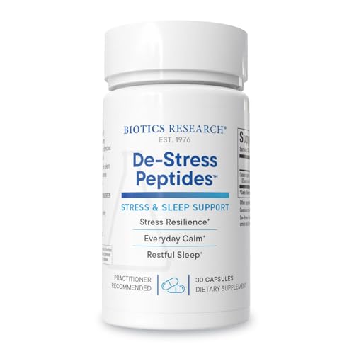 BIOTICS RESEARCH De-Stress Patented Nutrient Designed to Support Calmness, Healthy