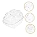 ROMISBABA Hamster Sand Bath Container Easy to Clean Transparent Bathhouse for Small Animals Multi-Purpose Gerbil Shower Box and Litter Box for Dwarf Hamsters and Guinea Pigs