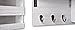 Spiretro Wall-Mounted Key Hooks Holder and Mail Sorter - Rustic Wood White - Entryway Organizer for Letters, Leashes, and Purses - Floating Shelf, 16.5” W x 9.75