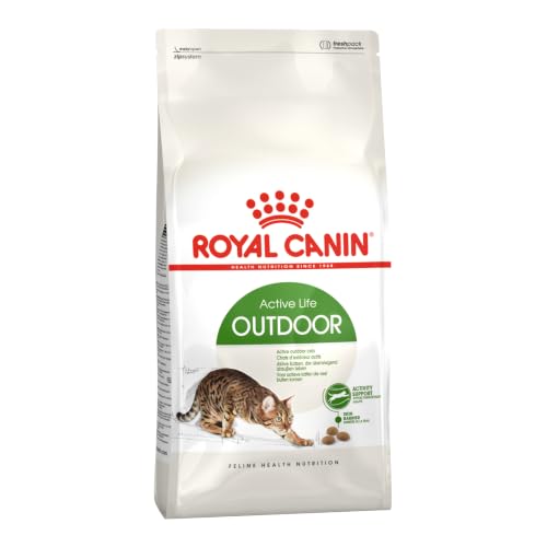 ROYAL CANIN Outdoor | 400 g | Trockenfutter für Katzen | Für ausgewachsene Katzen (vom 1. bis zum 7. Lebensjahr) mit häufigem Freilauf und regelmäßiger Bewegung