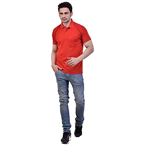 Image of SMAN Men's Polo T-Shirt Regular Fit Half Sleeve Multi Color Combo Pack of 2
