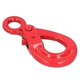 Fafeicy G80 2T Slip Hook Safety Lock, Alloy Steel Clevis Slip Hook with Self Locking for Winch Crane Lifting Accessories, 2 Ton Capacity for Port Transportation Construction Equipment
