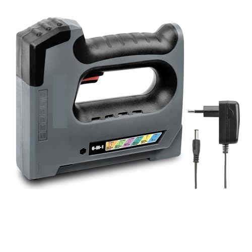 WORKPRO Electric Cordless 5 in 1 Heavy Duty Staple Gun with 2000pcs Nails & Charger 3.6V Nailer Hand Tool Wood Frame Stapler