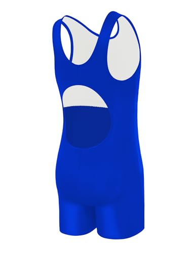 Image of Girls Swimsuit Sleeveless Bathing Suits Back Cutout Summer Swimwear with Removable Chest pad 6-14 Years