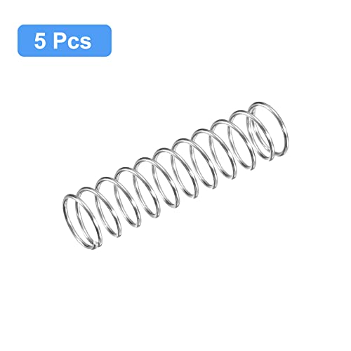 Image of uxcell 5Pcs Compression Spring 304 Stainless Steel 10mmOD,0.8mmWD,40mmFL