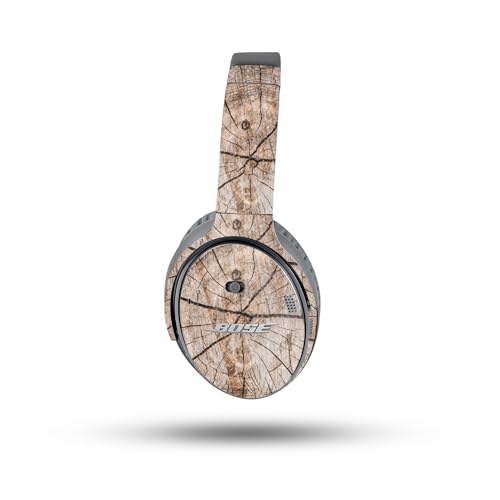Image of MightySkins Glossy Glitter Skin Compatible with Bose QuietComfort 35 II Headphones - Tree Rings | Protective, Durable High-Gloss Glitter Finish | Easy to Apply, Remove, and Change Style
