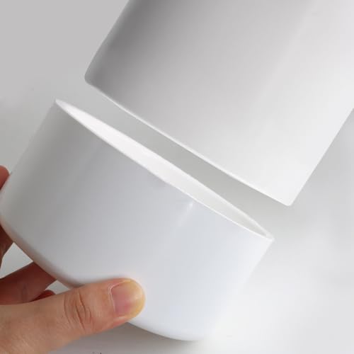 Zernmiarder PVC Pipe End Caps 4 Inch, Round PVC Pipe Hole Plugs, White SCH40 Furniture Grade PVC Pipe Cover Fitting - Fits 4\" PVC Pipes, 1 Pieces