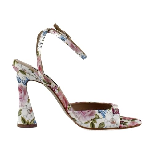 Steve Madden Women's Beki Heeled Sandal, Floral Multi, 6.5