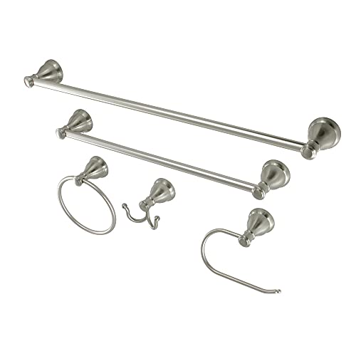 Kingston Brass Mesa Verde Bathroom Hardware Set, 18"/24", Brushed Nickel #TOP15