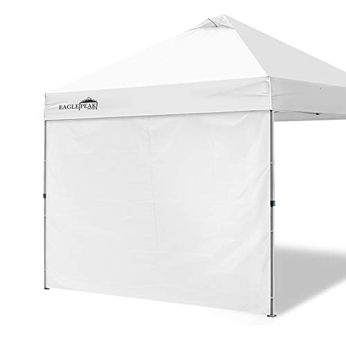 EAGLE PEAK Instant Canopy SunWall for EAGLE PEAK 10x10 Commercial Pro Instant Pop-up Canopy, 1 Pack Sidewall, Universal, White