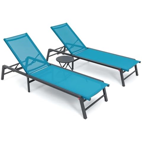 U ULAND Folding Chaise Lounge Set Cover
