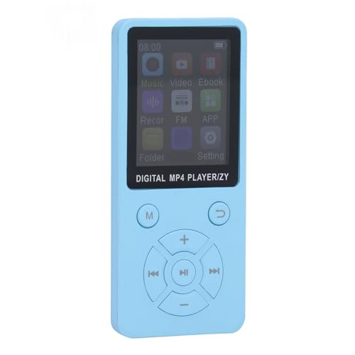 Bonbela Reproductor de Música MP4 de 64 GB Reproductor MP3 MP4 con Bluetooth 5.0 Pantalla de 1,8 Pulgadas Reproductor de Música HiFi Portátil con Altavoz Vídeo FM Libro (Azul) - imagen 5