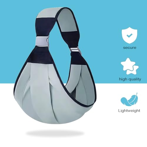 ZKHSEOU Babytrage, Vordertrage Neugeborene bis Kleinkind, atmungsaktive Babytrage, verstellbare Schulter-Babytrage, geeignet für Babytragen, Säuglinge und Kinder bis 18 kg – Bild 5
