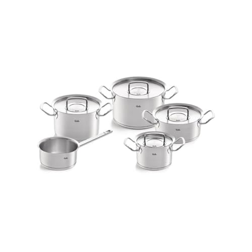 Fissler Original-Profi Collection Stainless Steel 9 Piece Set with Metal Lids