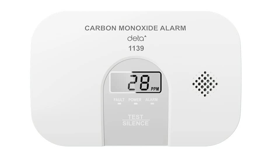DETA 1139 10 YEAR BATTERY CARBON MONOXIDE DETECTOR