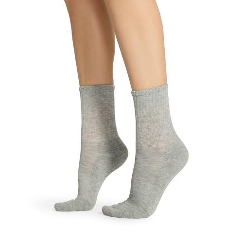 STEVE MADDEN Womens 5Pk Athleisure Shortie Crew, White Grey Black, 9-114