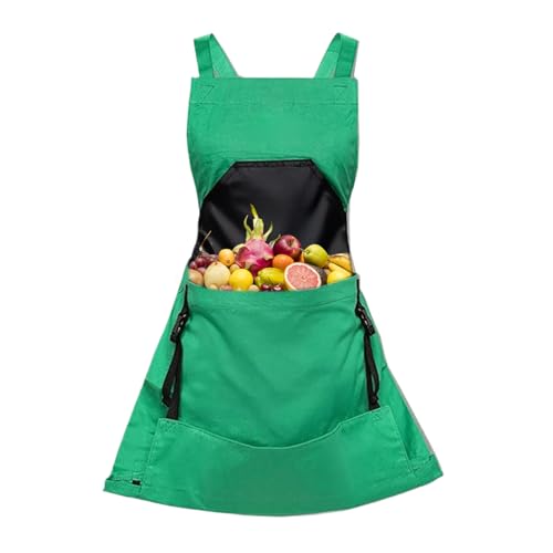 Gartenschürze Für Damen - Gartenschürze Mit Taschen | Wasserdichte Ernteschürze Zum Obstpflücken | Verstellbare Pflücktasche, Gartengeräte Für Männer Und Frauen, Landwirte, Gärtner anbau