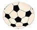 Produktbild Lindby Fußball Deckenlampe Glas Metall, 25 cm, Deckenleuchte Kinderzimmer, Kinderzimmerlampe, Fußballlampe, Glas Deckenlampe Fussball Jugendzimmer