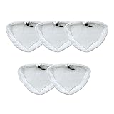 mopa x5 groupon Color: blanco Epigenetic Cubierta de Tela de fregona Lavable 5pcs Compatible con tiburón X5 h20 Steam MOP Microfibra Mopping Head Pad Raps Accesorios (Color : Clear)
