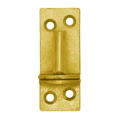 81mm x 30mm x 10mm Heavy Duty Gold Hinge Pin Gate Hinge Brackets Galvanised Steel (Pack of 2) X07E/1 - Image 2