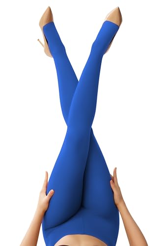 Image of leg elegant Women's 80 Den Microfiber Soft Opaque Tights Pantyhose