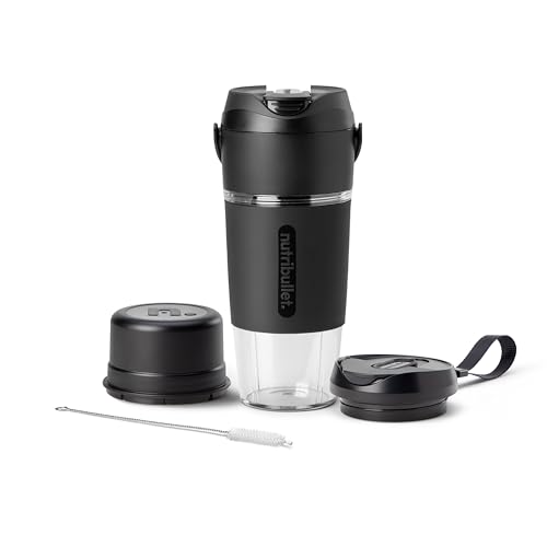 nutribullet Flip Portable Blender with Tritan Cup, Cordless, Black, NBPB10350