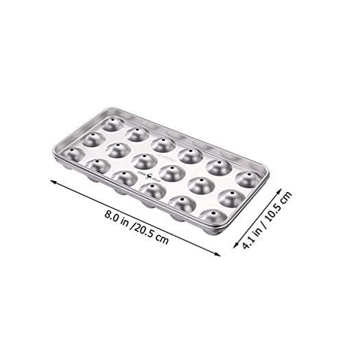 Frcolor Stainless Steel Ice Cube Trays Ice Ball Maker Cake Ball Molds Ice Form Boxes Freezer With Lids For Chilling Whiskey Stones Cocktails Juice Drinks Silver #TOP6