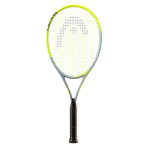 Image of HEAD Titanium Tour Pro Tennis Racket - Pre-Strung Head Light Balance 27 Inch Racquet - 4 3 /8 in Grip, Yellow