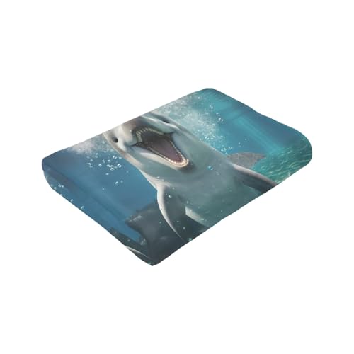 Couverture flanelle dauphin douce pour réchauffer vos soirées - 8