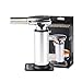 MASTRAD - F46250 - Chalumeau de Cuisine Professionnel - Flamme Puissante et Réglable - Jusqu’à 45 min d’Utilisation - Rechargeable au Gaz à Briquet - Corps Inox & Aluminium