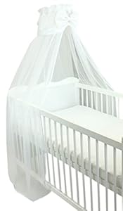 TupTam Eleganter Babybett Betthimmel Weiß 170x240