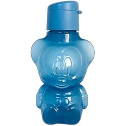 Dosificador De Agua Tupperware Tupperware to Go EcoEasy Eco - Botella ecológica con cierre de clip (425 ml), diseño de Mickey Mouse, color azul
