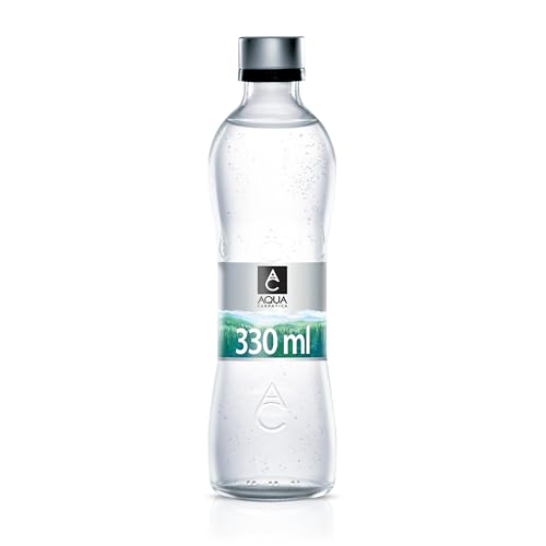 AQUA Carpatica Glass 330ml x 12 - Pure Natural Sparkling Mineral Water for Optimal Hydration, Nitrate-Free, Abundant in Calcium & Magnesium, Naturally Alkaline, Enriched with Natural Electrolytes