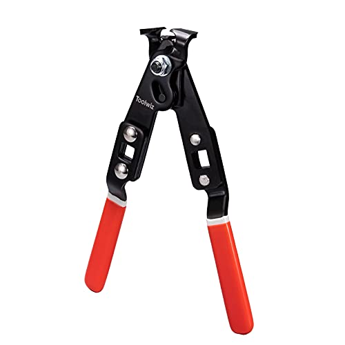 Toolwiz Cv Boot Clamp Pliers, Heavy Duty Cv Joint Clamp Tool Ear-Type Clamp Crimping Removal With A 1/2" Torque Wrench Universal Fit Audi, Bmw, Mercedes, Honda, Mazda, Vw Vehicles #TOP4