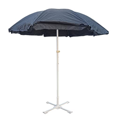 (DOUBLE CLOTH Garden Patio Umbrella With Stand Holder 42in/7ft Ou...