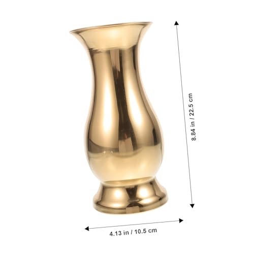 Vase à composition en acier inoxydable or 700ml pour centre de table - 3