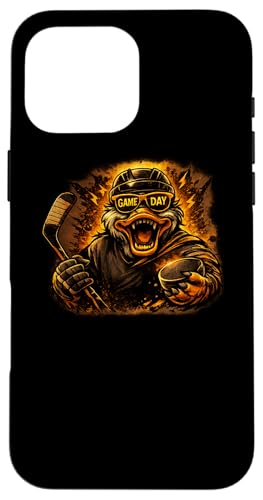 Funny Hockey Duck Game Day Vintage Shirt Fans �X�}�z�P�[�X iPhone 16 Pro Max �p